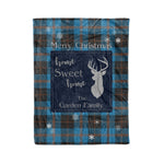 Scotstee Shop Tartan Plaid Christmas Fleece Blankets Clan Garden Plaid Blanket, tartan blanket, tartan blanket fleece, plaid blanket, plaid fleece blanket, clan tartan blanket, clan blanket, christmas blanket