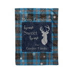 Scotstee Shop Tartan Plaid Christmas Fleece Blankets Clan Garden Plaid Blanket, tartan blanket, tartan blanket fleece, plaid blanket, plaid fleece blanket, clan tartan blanket, clan blanket, christmas blanket