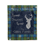 Scotstee Shop Tartan Plaid Christmas Fleece Blankets Clan Gillies Plaid Blanket, tartan blanket, tartan blanket fleece, plaid blanket, plaid fleece blanket, clan tartan blanket, clan blanket, christmas blanket