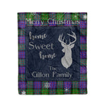 Scotstee Shop Tartan Plaid Christmas Fleece Blankets Clan Gillon Plaid Blanket, tartan blanket, tartan blanket fleece, plaid blanket, plaid fleece blanket, clan tartan blanket, clan blanket, christmas blanket