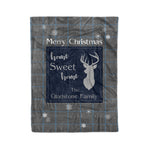Scotstee Shop Tartan Plaid Christmas Fleece Blankets Clan Gladstone Hunting Plaid Blanket, tartan blanket, tartan blanket fleece, plaid blanket, plaid fleece blanket, clan tartan blanket, clan blanket, christmas blanket
