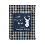 Scotstee Shop Tartan Plaid Christmas Fleece Blankets Clan Gladstone Plaid Blanket, tartan blanket, tartan blanket fleece, plaid blanket, plaid fleece blanket, clan tartan blanket, clan blanket, christmas blanket