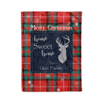 Scotstee Shop Tartan Plaid Christmas Fleece Blankets Clan Glas Red Plaid Blanket, tartan blanket, tartan blanket fleece, plaid blanket, plaid fleece blanket, clan tartan blanket, clan blanket, christmas blanket