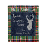 Scotstee Shop Tartan Plaid Christmas Fleece Blankets Clan Glass Plaid Blanket, tartan blanket, tartan blanket fleece, plaid blanket, plaid fleece blanket, clan tartan blanket, clan blanket, christmas blanket