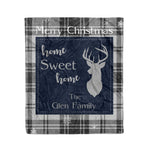 Scotstee Shop Tartan Plaid Christmas Fleece Blankets Clan Glen Grey Plaid Blanket, tartan blanket, tartan blanket fleece, plaid blanket, plaid fleece blanket, clan tartan blanket, clan blanket, christmas blanket