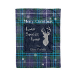 Scotstee Shop Tartan Plaid Christmas Fleece Blankets Clan Glen Plaid Blanket, tartan blanket, tartan blanket fleece, plaid blanket, plaid fleece blanket, clan tartan blanket, clan blanket, christmas blanket