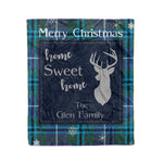 Scotstee Shop Tartan Plaid Christmas Fleece Blankets Clan Glen Plaid Blanket, tartan blanket, tartan blanket fleece, plaid blanket, plaid fleece blanket, clan tartan blanket, clan blanket, christmas blanket