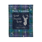 Scotstee Shop Tartan Plaid Christmas Fleece Blankets Clan Glen Plaid Blanket, tartan blanket, tartan blanket fleece, plaid blanket, plaid fleece blanket, clan tartan blanket, clan blanket, christmas blanket
