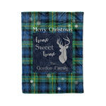 Scotstee Shop Tartan Plaid Christmas Fleece Blankets Clan Gordon Ancient Plaid Blanket, tartan blanket, tartan blanket fleece, plaid blanket, plaid fleece blanket, clan tartan blanket, clan blanket, christmas blanket