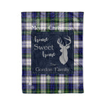 Scotstee Shop Tartan Plaid Christmas Fleece Blankets Clan Gordon Dress Modern Plaid Blanket, tartan blanket, tartan blanket fleece, plaid blanket, plaid fleece blanket, clan tartan blanket, clan blanket, christmas blanket