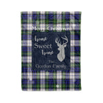 Scotstee Shop Tartan Plaid Christmas Fleece Blankets Clan Gordon Dress Modern Plaid Blanket, tartan blanket, tartan blanket fleece, plaid blanket, plaid fleece blanket, clan tartan blanket, clan blanket, christmas blanket