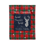 Scotstee Shop Tartan Plaid Christmas Fleece Blankets Clan Gordon of Abergeldie Plaid Blanket, tartan blanket, tartan blanket fleece, plaid blanket, plaid fleece blanket, clan tartan blanket, clan blanket, christmas blanket