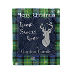Scotstee Shop Tartan Plaid Christmas Fleece Blankets Clan Gordon Old Ancient Plaid Blanket, tartan blanket, tartan blanket fleece, plaid blanket, plaid fleece blanket, clan tartan blanket, clan blanket, christmas blanket