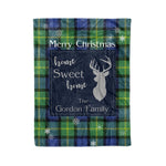Scotstee Shop Tartan Plaid Christmas Fleece Blankets Clan Gordon Old Ancient Plaid Blanket, tartan blanket, tartan blanket fleece, plaid blanket, plaid fleece blanket, clan tartan blanket, clan blanket, christmas blanket