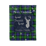 Scotstee Shop Tartan Plaid Christmas Fleece Blankets Clan Gordon Plaid Blanket, tartan blanket, tartan blanket fleece, plaid blanket, plaid fleece blanket, clan tartan blanket, clan blanket, christmas blanket