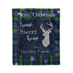 Scotstee Shop Tartan Plaid Christmas Fleece Blankets Clan Gordon Plaid Blanket, tartan blanket, tartan blanket fleece, plaid blanket, plaid fleece blanket, clan tartan blanket, clan blanket, christmas blanket