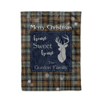 Scotstee Shop Tartan Plaid Christmas Fleece Blankets Clan Gordon Weathered Plaid Blanket, tartan blanket, tartan blanket fleece, plaid blanket, plaid fleece blanket, clan tartan blanket, clan blanket, christmas blanket