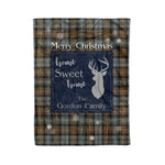 Scotstee Shop Tartan Plaid Christmas Fleece Blankets Clan Gordon Weathered Plaid Blanket, tartan blanket, tartan blanket fleece, plaid blanket, plaid fleece blanket, clan tartan blanket, clan blanket, christmas blanket
