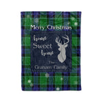 Scotstee Shop Tartan Plaid Christmas Fleece Blankets Clan Graham Of Menteith Modern Plaid Blanket, tartan blanket, tartan blanket fleece, plaid blanket, plaid fleece blanket, clan tartan blanket, clan blanket, christmas blanket