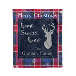 Scotstee Shop Tartan Plaid Christmas Fleece Blankets Clan Graham Of Menteith Pink Plaid Blanket, tartan blanket, tartan blanket fleece, plaid blanket, plaid fleece blanket, clan tartan blanket, clan blanket, christmas blanket
