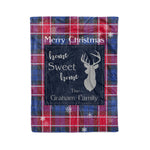 Scotstee Shop Tartan Plaid Christmas Fleece Blankets Clan Graham Of Menteith Pink Plaid Blanket, tartan blanket, tartan blanket fleece, plaid blanket, plaid fleece blanket, clan tartan blanket, clan blanket, christmas blanket