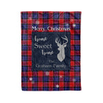 Scotstee Shop Tartan Plaid Christmas Fleece Blankets Clan Graham of Menteith Red Plaid Blanket, tartan blanket, tartan blanket fleece, plaid blanket, plaid fleece blanket, clan tartan blanket, clan blanket, christmas blanket
