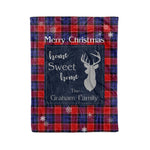 Scotstee Shop Tartan Plaid Christmas Fleece Blankets Clan Graham of Menteith Red Plaid Blanket, tartan blanket, tartan blanket fleece, plaid blanket, plaid fleece blanket, clan tartan blanket, clan blanket, christmas blanket
