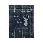 Scotstee Shop Tartan Plaid Christmas Fleece Blankets Clan Graham Of Montrose Modern Plaid Blanket, tartan blanket, tartan blanket fleece, plaid blanket, plaid fleece blanket, clan tartan blanket, clan blanket, christmas blanket