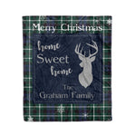 Scotstee Shop Tartan Plaid Christmas Fleece Blankets Clan Graham Of Montrose Modern Plaid Blanket, tartan blanket, tartan blanket fleece, plaid blanket, plaid fleece blanket, clan tartan blanket, clan blanket, christmas blanket