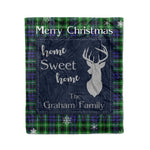 Scotstee Shop Tartan Plaid Christmas Fleece Blankets Clan Graham of Montrose Plaid Blanket, tartan blanket, tartan blanket fleece, plaid blanket, plaid fleece blanket, clan tartan blanket, clan blanket, christmas blanket