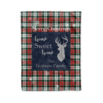 Scotstee Shop Tartan Plaid Christmas Fleece Blankets Clan Graham Plaid Blanket, tartan blanket, tartan blanket fleece, plaid blanket, plaid fleece blanket, clan tartan blanket, clan blanket, christmas blanket