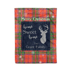 Scotstee Shop Tartan Plaid Christmas Fleece Blankets Clan Grant Ancient Plaid Blanket, tartan blanket, tartan blanket fleece, plaid blanket, plaid fleece blanket, clan tartan blanket, clan blanket, christmas blanket