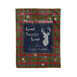 Scotstee Shop Tartan Plaid Christmas Fleece Blankets Clan Grant of Monymusk Plaid Blanket, tartan blanket, tartan blanket fleece, plaid blanket, plaid fleece blanket, clan tartan blanket, clan blanket, christmas blanket