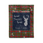 Scotstee Shop Tartan Plaid Christmas Fleece Blankets Clan Grant of Monymusk Plaid Blanket, tartan blanket, tartan blanket fleece, plaid blanket, plaid fleece blanket, clan tartan blanket, clan blanket, christmas blanket