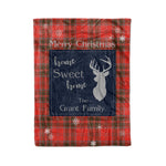 Scotstee Shop Tartan Plaid Christmas Fleece Blankets Clan Grant Weathered Plaid Blanket, tartan blanket, tartan blanket fleece, plaid blanket, plaid fleece blanket, clan tartan blanket, clan blanket, christmas blanket