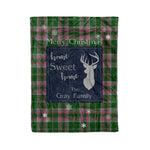 Scotstee Shop Tartan Plaid Christmas Fleece Blankets Clan Gray Plaid Blanket, tartan blanket, tartan blanket fleece, plaid blanket, plaid fleece blanket, clan tartan blanket, clan blanket, christmas blanket
