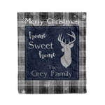 Scotstee Shop Tartan Plaid Christmas Fleece Blankets Clan Grey Douglas Plaid Blanket, tartan blanket, tartan blanket fleece, plaid blanket, plaid fleece blanket, clan tartan blanket, clan blanket, christmas blanket