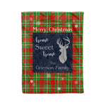 Scotstee Shop Tartan Plaid Christmas Fleece Blankets Clan Grierson Plaid Blanket, tartan blanket, tartan blanket fleece, plaid blanket, plaid fleece blanket, clan tartan blanket, clan blanket, christmas blanket