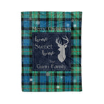 Scotstee Shop Tartan Plaid Christmas Fleece Blankets Clan Gunn Ancient Plaid Blanket, tartan blanket, tartan blanket fleece, plaid blanket, plaid fleece blanket, clan tartan blanket, clan blanket, christmas blanket