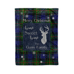Scotstee Shop Tartan Plaid Christmas Fleece Blankets Clan Gunn Plaid Blanket, tartan blanket, tartan blanket fleece, plaid blanket, plaid fleece blanket, clan tartan blanket, clan blanket, christmas blanket