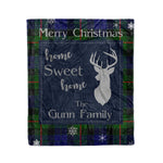 Scotstee Shop Tartan Plaid Christmas Fleece Blankets Clan Gunn Plaid Blanket, tartan blanket, tartan blanket fleece, plaid blanket, plaid fleece blanket, clan tartan blanket, clan blanket, christmas blanket
