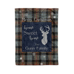 Scotstee Shop Tartan Plaid Christmas Fleece Blankets Clan Gunn Weathered Plaid Blanket, tartan blanket, tartan blanket fleece, plaid blanket, plaid fleece blanket, clan tartan blanket, clan blanket, christmas blanket
