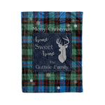 Scotstee Shop Tartan Plaid Christmas Fleece Blankets Clan Guthrie Ancient Plaid Blanket, tartan blanket, tartan blanket fleece, plaid blanket, plaid fleece blanket, clan tartan blanket, clan blanket, christmas blanket