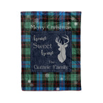Scotstee Shop Tartan Plaid Christmas Fleece Blankets Clan Guthrie Ancient Plaid Blanket, tartan blanket, tartan blanket fleece, plaid blanket, plaid fleece blanket, clan tartan blanket, clan blanket, christmas blanket