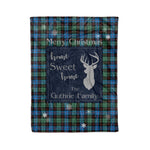 Scotstee Shop Tartan Plaid Christmas Fleece Blankets Clan Guthrie Modern Plaid Blanket, tartan blanket, tartan blanket fleece, plaid blanket, plaid fleece blanket, clan tartan blanket, clan blanket, christmas blanket