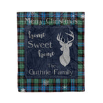 Scotstee Shop Tartan Plaid Christmas Fleece Blankets Clan Guthrie Modern Plaid Blanket, tartan blanket, tartan blanket fleece, plaid blanket, plaid fleece blanket, clan tartan blanket, clan blanket, christmas blanket