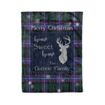 Scotstee Shop Tartan Plaid Christmas Fleece Blankets Clan Guthrie Plaid Blanket, tartan blanket, tartan blanket fleece, plaid blanket, plaid fleece blanket, clan tartan blanket, clan blanket, christmas blanket