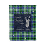 Scotstee Shop Tartan Plaid Christmas Fleece Blankets Clan Haliburton Plaid Blanket, tartan blanket, tartan blanket fleece, plaid blanket, plaid fleece blanket, clan tartan blanket, clan blanket, christmas blanket