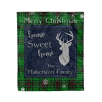 Scotstee Shop Tartan Plaid Christmas Fleece Blankets Clan Halkerston Plaid Blanket, tartan blanket, tartan blanket fleece, plaid blanket, plaid fleece blanket, clan tartan blanket, clan blanket, christmas blanket