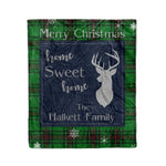 Scotstee Shop Tartan Plaid Christmas Fleece Blankets Clan Halkett Plaid Blanket, tartan blanket, tartan blanket fleece, plaid blanket, plaid fleece blanket, clan tartan blanket, clan blanket, christmas blanket